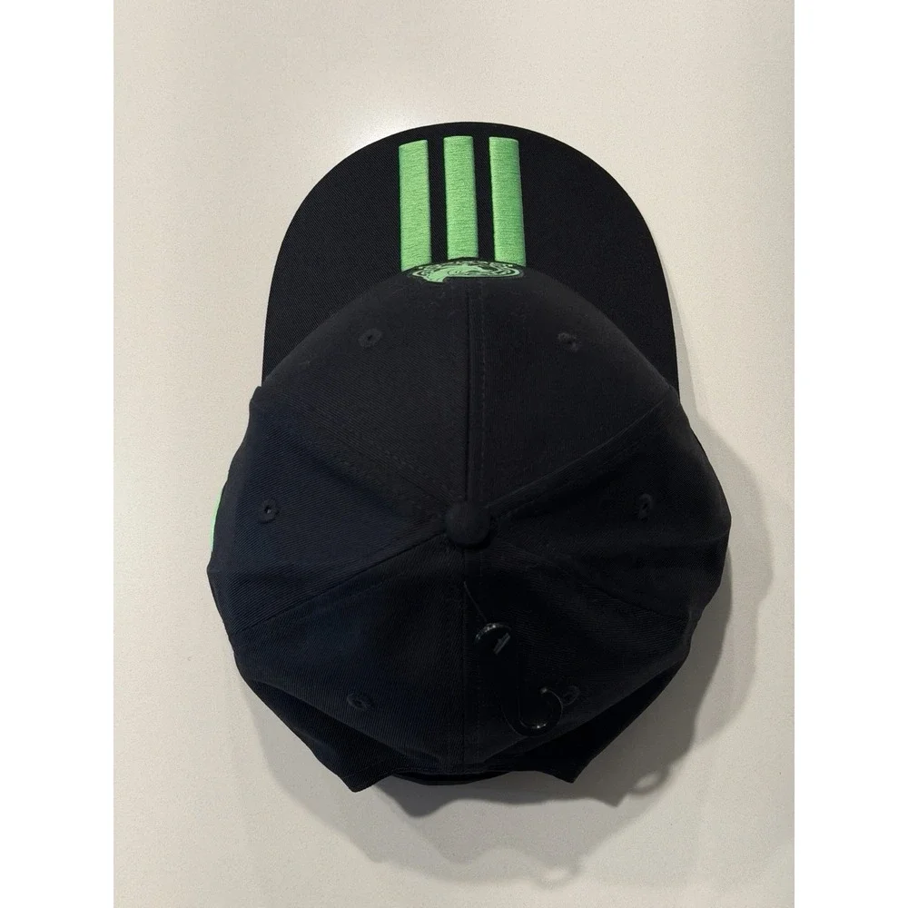 Adidas Mexico FMF 3-Stripe Baseball Cap KE7873 Black Green Embroidered OSFM NWT